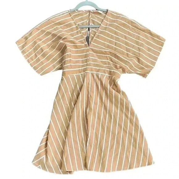 Altar'd State Kimono Sleeve Striped Skater Mini Dress Size M - Picture 1 of 5